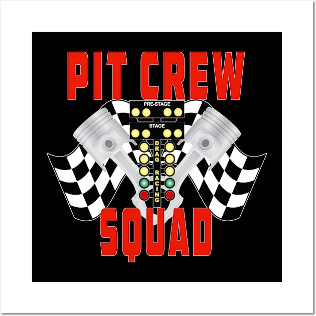 Pit Crew Squad Wall Art by Rosemarie Guieb Designs